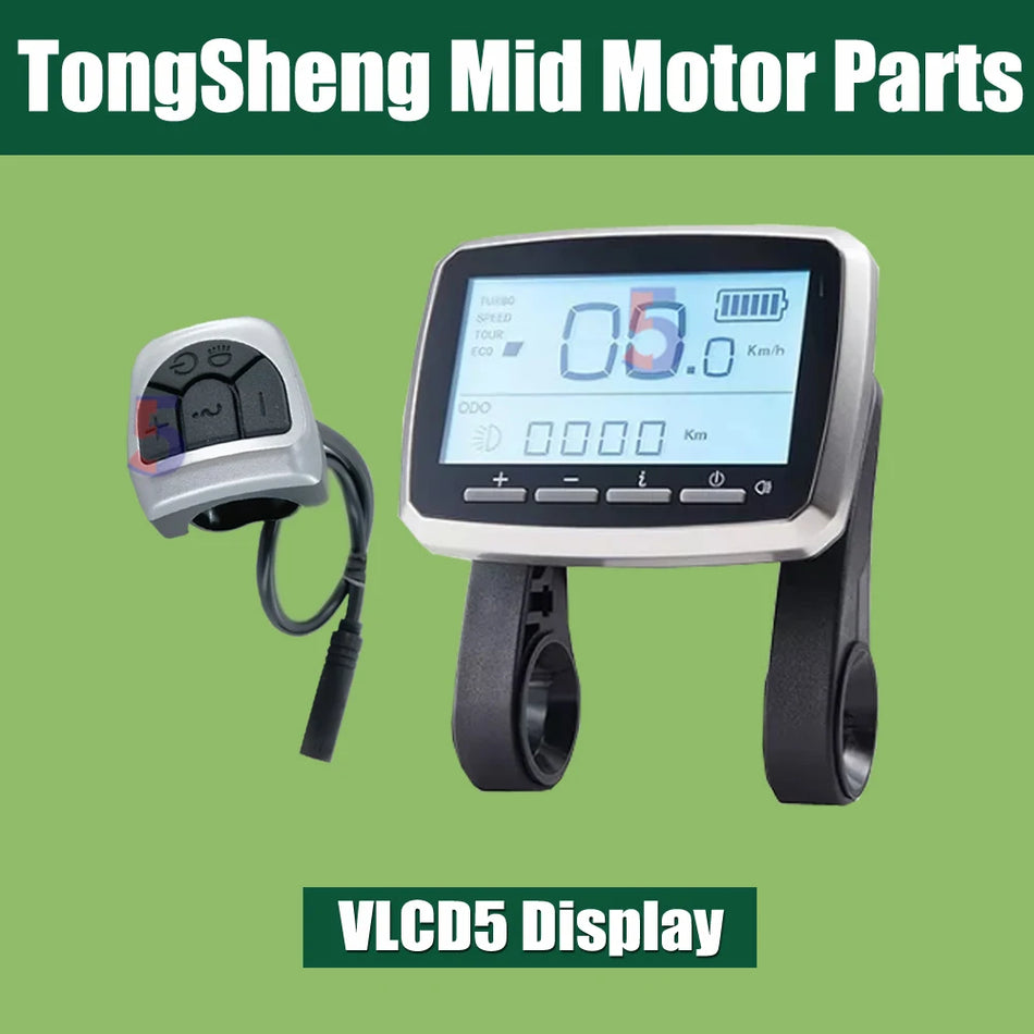 Tongsheng TSDZ2 mid motor VLCD5 LCD display screen with 6-pin and 8-pin connector options