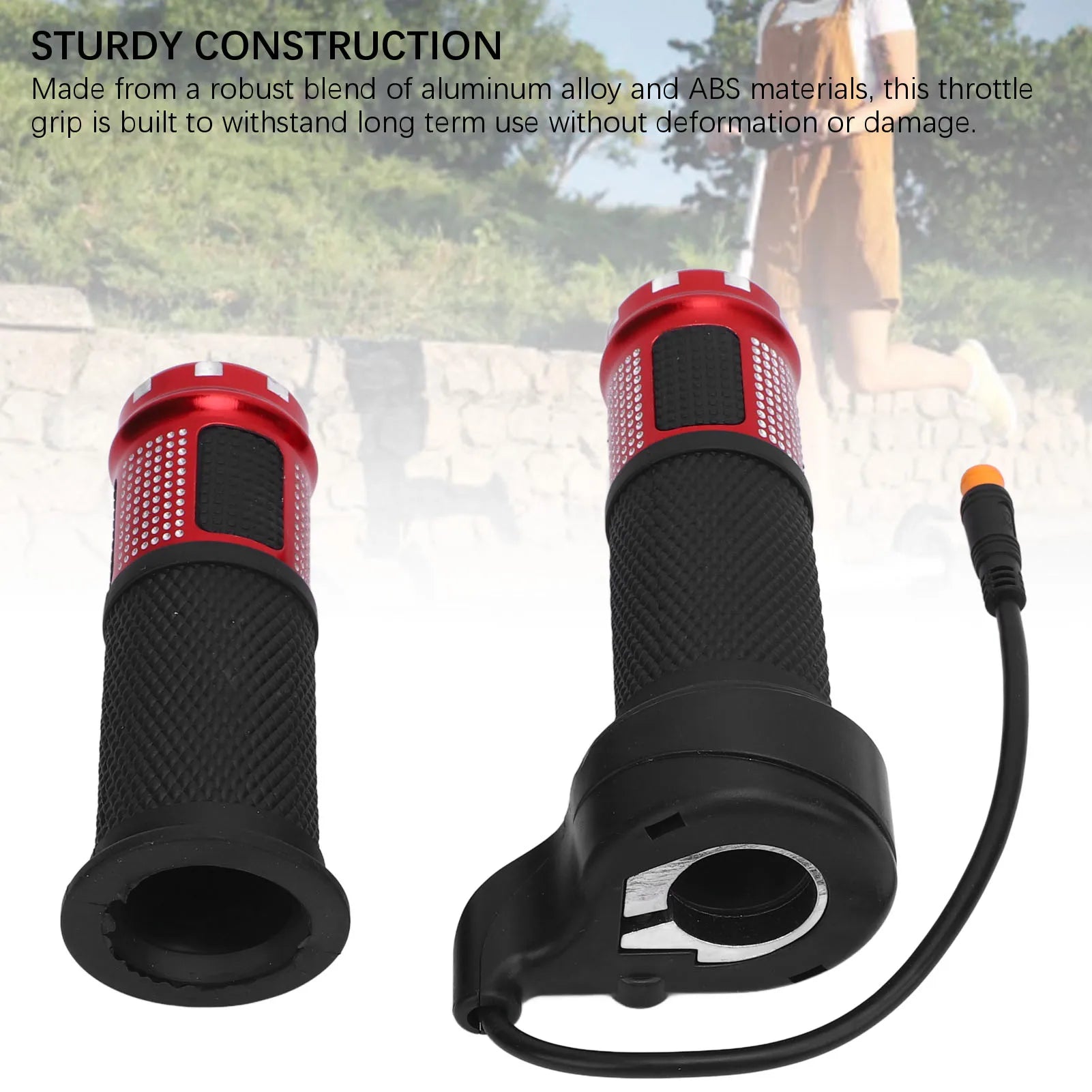 Electric Scooter Throttle Handlebar Rustproof Enhance Riding Safety Aluminum Alloy Electric Scooter Throttle Grip for SmartGyro