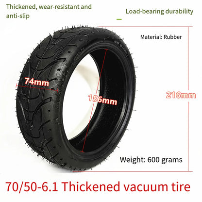 10 Inch 70/50-6.1 Tubeless Tire For Dualtron For Mini Electric Scooter 10x2-6.1 Cycling Scooter Parts & Accessories