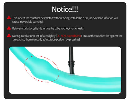 MEROCA Road Bike TPU Inner Tube 700x23-32C FV 45L/65L/80L Ultra-light Road Bicycle Inner Tube