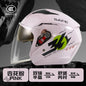 helmet motorcycle winter warm women's winter men's double mirror four-season helmet L009 apricot pollen China