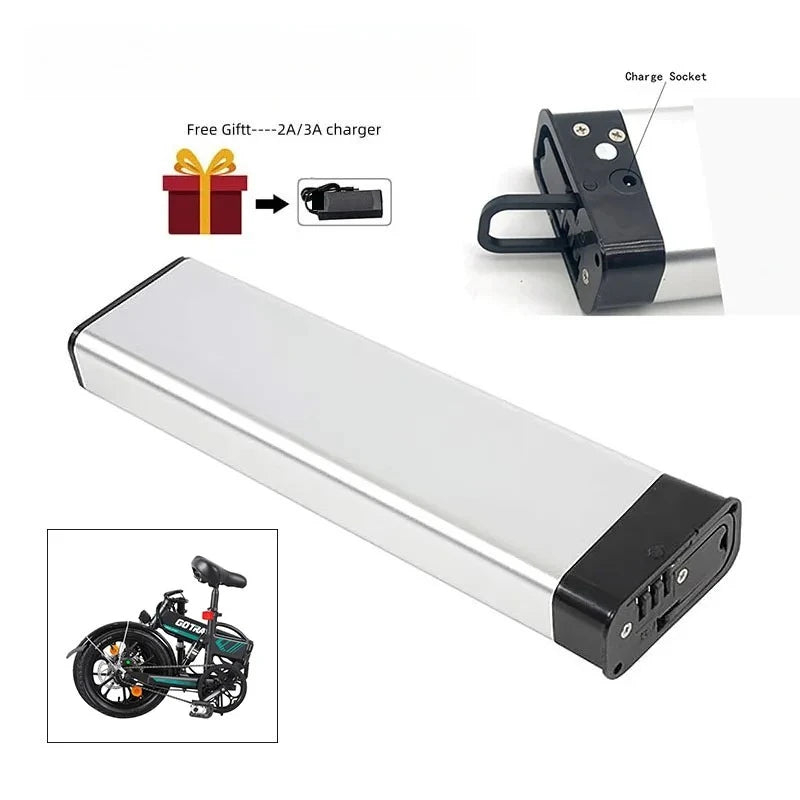 36V 7.8Ah 9.6Ah 10.5Ah Down Tube Battery