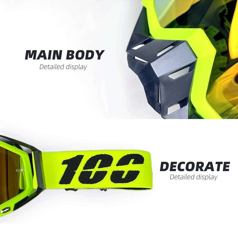 High Quanlity Motorcycle Glasses Goggles Motocross Goggles Helmet MX Moto Dirt Bike ATV Ski Outdoor Sports Glass Scooter Goggles