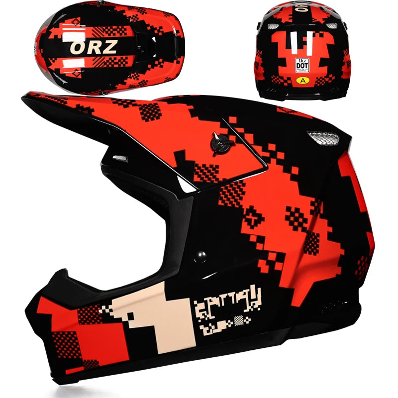 Latest Off road Motorcycle Helmet Mountain DH Off road Helmet Bicycle Track Helmet Lavender