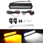 60W Motorcycle LED Headlight Light Bar Kit with Mounting Bracket Switch Wiring For Universal Most 7/8" Handlebar Dirt Pit Bike Set C