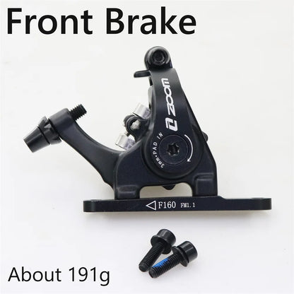 ZOOM HB700 Road Disc Brake Gravel Bike Mechanical disc Flat Mount Caliper Double Piston Bilateral Drive MD-C550 140 160mm