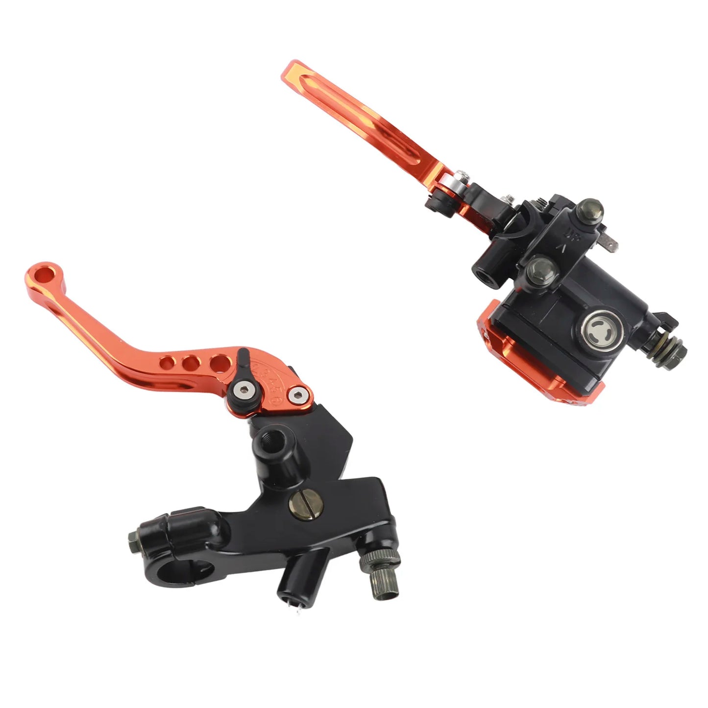 New 1 Pair 22mm Universal Motorcycle Handlebar Master Cylinder Levers Handle Hydraulic Brake Pump Clutch Adjustable Hand Lever