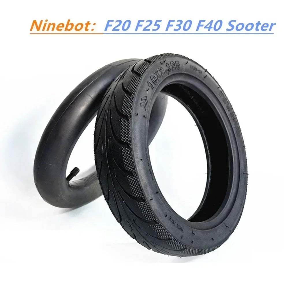 10 Inch 10x2.125 Inner Tube & Tyre For Ninebot Segway F20/F25/F30/F40 Electric Scooter Rubber Cycling Replacements Parts Inner tues Tyre CHINA