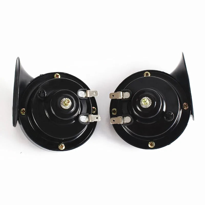 12V 48V 60V Super Loud Motorcycle Waterproof Snail Horn Sound Monophonic Scooters Motorcycle Accessories Electric Moped Horn
