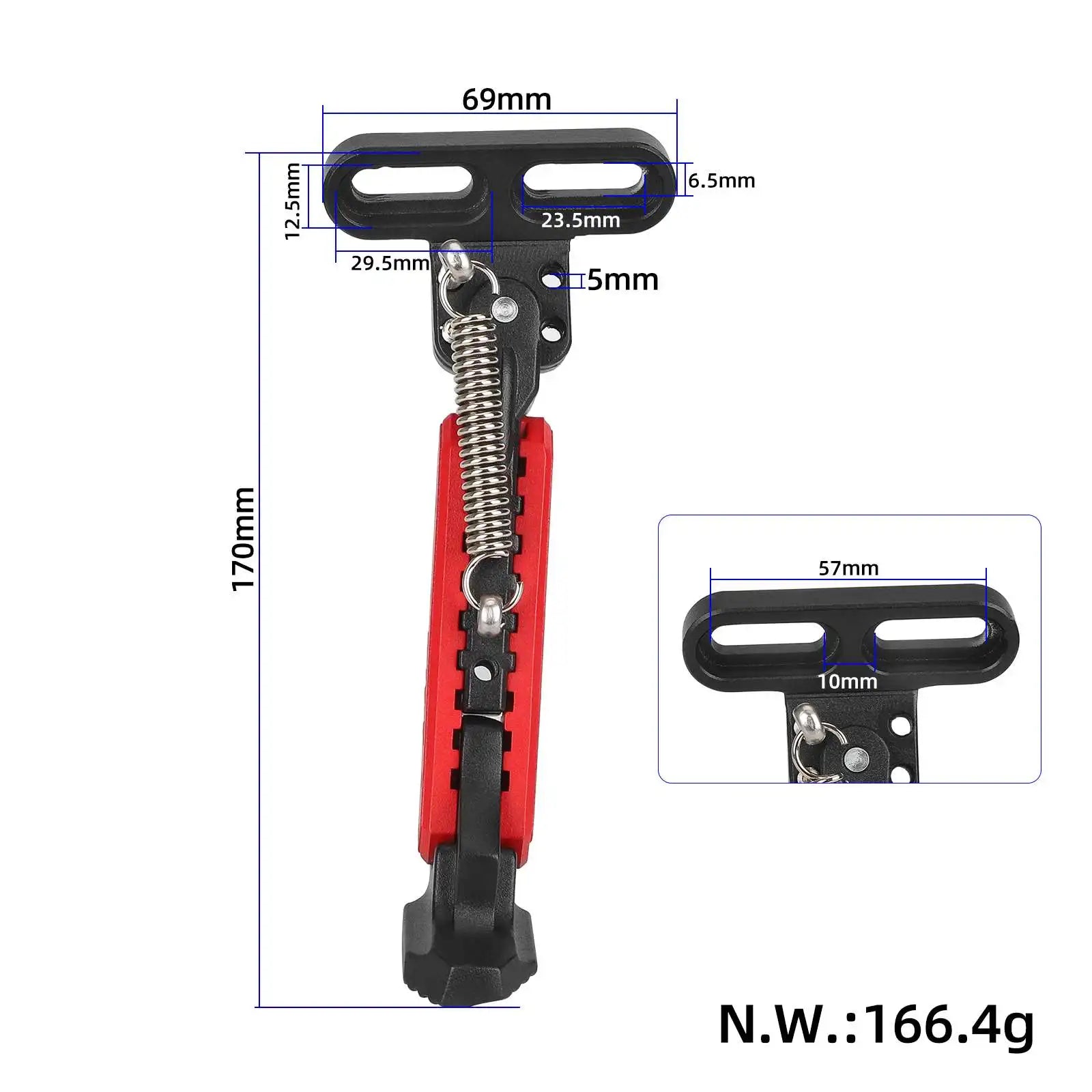 ULIP Scooters V2.0 Adjustable Kickstand Side Parking Bracket Support For Electric Scooters Side Vertical Mounting Foot Bracket