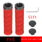 MOTSUV Bicycle Grips MTB Handbar Grip Rubber Non-slip Lock Ring Cycling Anti Slip and Shockproof Mountain Bike Accessory NEW HOT red