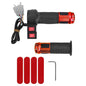 24V 36V 48V 60V 72V Electric Bicycle Finger Throttle Twist Throttle Thumb Throttle with Handle Grips Part for Tricycle/E-scooter black red