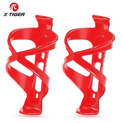 X-TIGER Bike Water Bottle Holder Lightweight and Strong Bicycle Bottle Cage Bracket for Road Mountain Bikes Accessories Red 2 pcs
