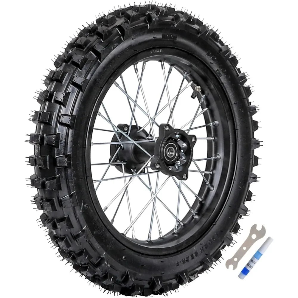 Complete front and rear wheel rim assembly set for Taotao and Coolster dirt bikes