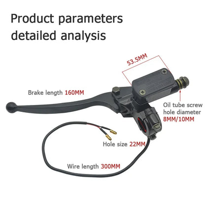 Motorcycle Brake Pump Front Master Cylinder Hydraulic Lever For Electric Scooter Dirt Pit Bike ATV Quad For yamaha suzuki honda