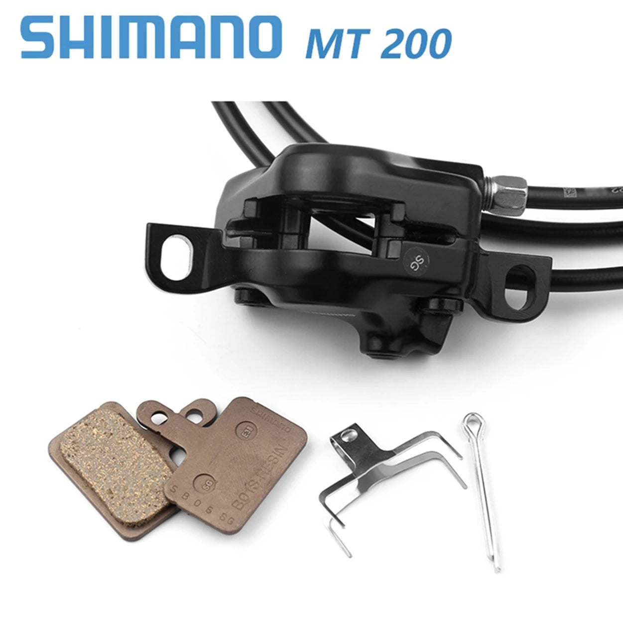 Shimano MT200 MTB Hydraulic Disc Brake Front Rear Mountain Bike Brakes 2 Piston Bicycle Hydraulic Brake Cycling Parts