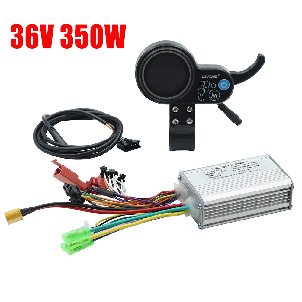 Electric Scooter Liviae Brushless Motor Controller 36V / 48V Speed Regulating Instrument LCD Screen Thumb Accelerator
