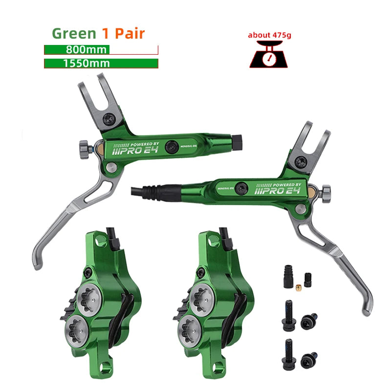 IIIPRO E4 Mountain Bike Hydraulic Brake 800/1550mm Front Rear Brake Cooling 4 Piston Oil Pressure AM DH E-bike MTB Disc Brake