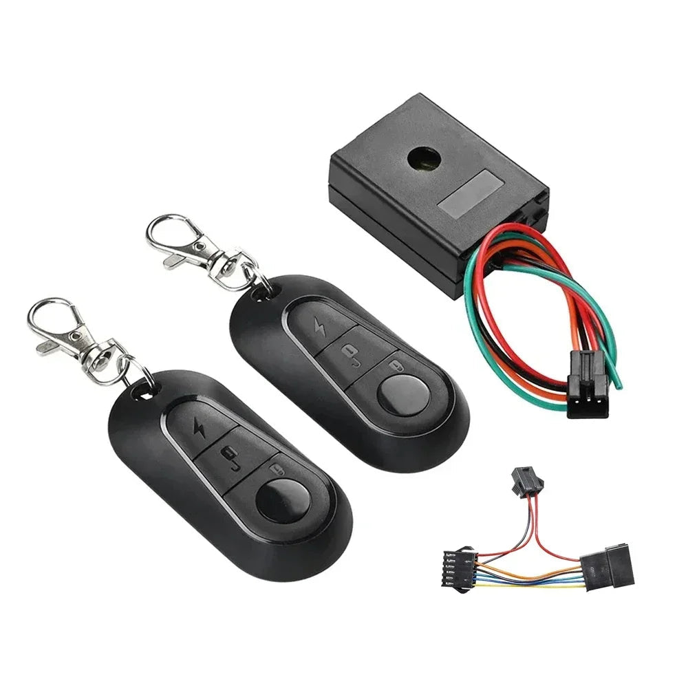 36V-72V Anti-Theft Bell Safety Alarm Remote Control E-Bike for Kugoo M4 Electric Scooter Anti-Theft Device Kit Replacement Parts