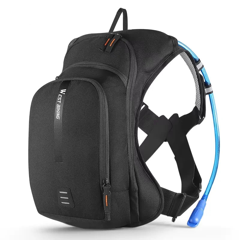 WEST BIKING 10L Ultralight Cycling Backpack Ergonomic Strap MTB Road Bicycle Bag With Water Bag Outdoor Hiking Climbing Bag