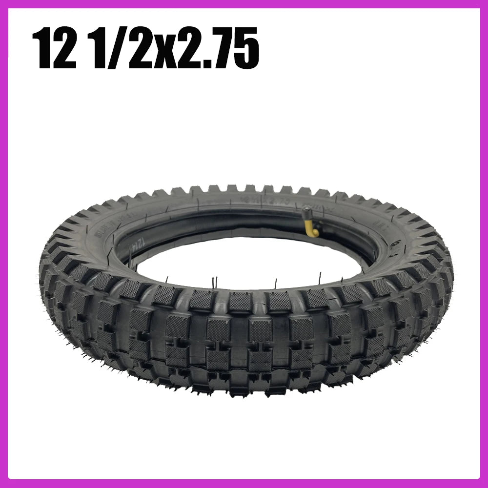 12 Inch 12 1/2x2.75 Off-Road Tire Inner Tube Outer Tyre for Folding E-Bike Mini Motorcycle Electric Scooter