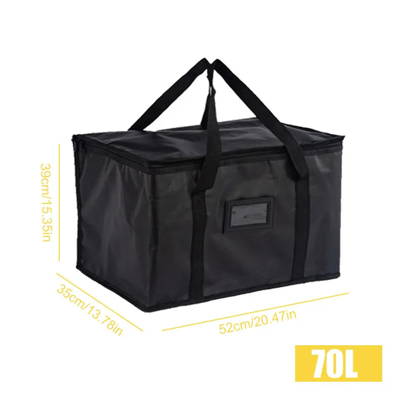 Insulated Thermal Cooler Bag Drink Storage Large Chilled Bags Cool Lunch Foods Lunch Box Zip Picnic Tin Foil Food panier repas 70L
