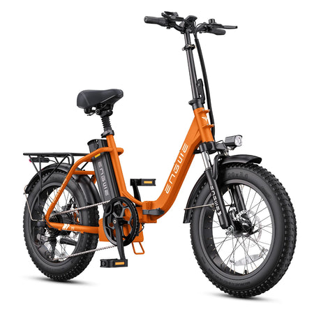   ENGWE L20 2.0 Foldable Fat Tire Electric Bike 750W Motor 52V 13Ah Battery
