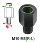 Black Mirror Adapter M10 M8 10MM 8MM Motorcycle Scooter Rearview Mirrors Adapters Right Left Hand Thread Conversion Bolt Screws M10-M8(R-L)