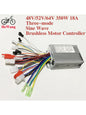 350W/450W/500W/800W three-mode sine wave controller 48V/52V/64V e-bike brushless motor controller 18A/25A/33A/30A for e-scooters 350W 6mosfet 18A