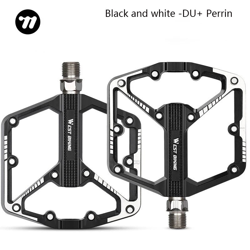 WEST BIKING Bicycle Pedal Aluminum Alloy Pedal Mountain Bike Pedal Chrome-Molybdenum Steel Axle Pedal