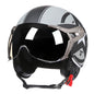 Motorcycle Helmet Jet with Visor Motorbike Riding 3/4 Open Half Helmet Retro Scooter 288 xingmang