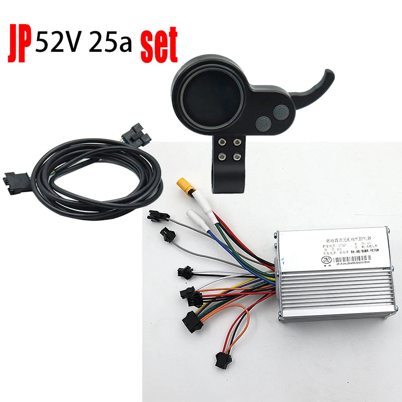 Electric Scooter LCD Meter 36/48/52/60V Universal Code Meter Color Screen Blue Screen Accelerator Suitable for JP Controller
