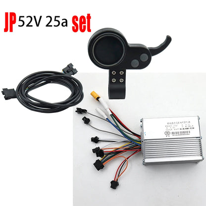 Electric Scooter LCD Meter 36/48/52/60V Universal Code Meter Color Screen Blue Screen Accelerator Suitable for JP Controller