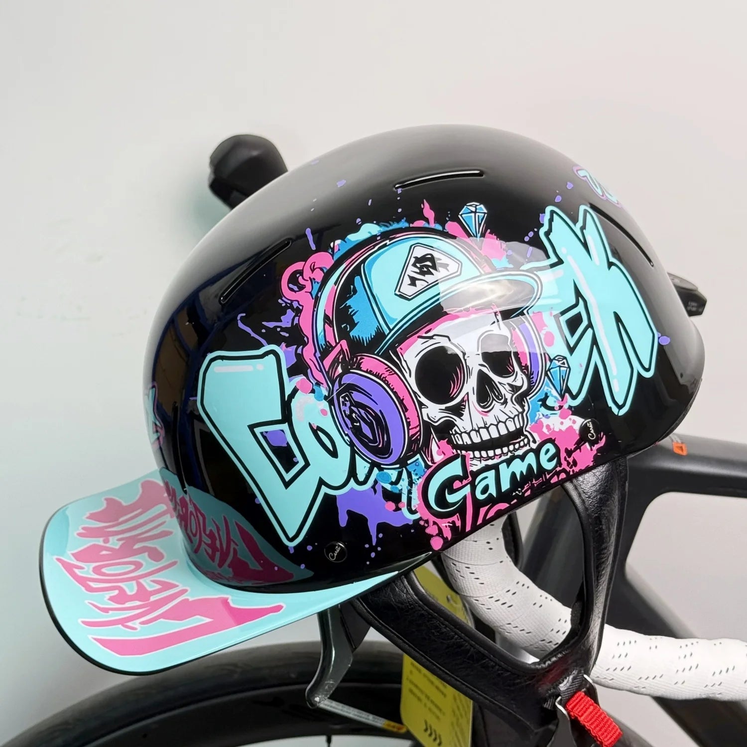 Vintage Half Helmet Motorcycle Helmet For Men Women Summer Universal Electric Motorcycle Black-Street-Party China