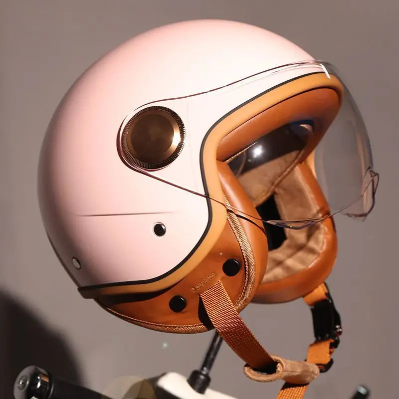 ORZ Retro Motorcycle Pedal 3/4 Half Helmet