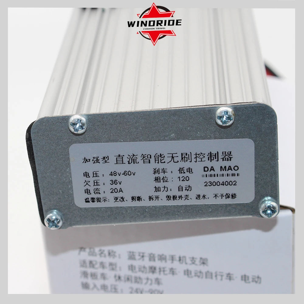 Original DAMAO MA01 5-Pin 36V 48V 52V 60V 72V High-power Throttle Square Wave Hall Controller FLJ Electric Scooter Modification