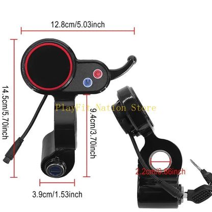 242F Electric Scooter Display Screen 6 Pin LCD Dashboard Display Screen Throttles Instrument Panel Power Switches Enduring