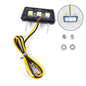 1Pcs 12V Motorcycle License Plate LED light Waterproof Motorcycle License Light White