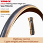 TANKE MTB Bicycle JILUER Foldable Gravel Tire Black/Yellow 60TPI Road BICYCLE Tire 26×2.25/27.5×2.1/2.2/29×2.2/700×25C/20×1.35 J1822 700x25C Yellow Foldable China