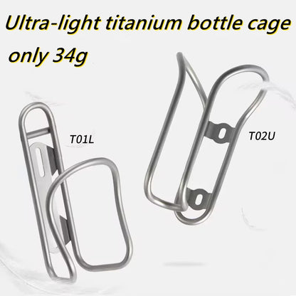 CNC Bike Accessories Titanium Cup Holder Mtb Bike Bottle Holder Ti Bottle Cage For Bromptonm /Mountain Road Cycling Bike Part