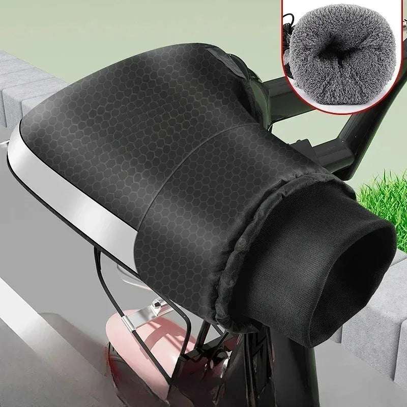 Motorcycle Handlebar Muffs Winter cycling gloves Waterproof Handle bar Mitts Snowmobile E-Bike Motorbike Thermal Gloves