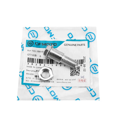 For CFMOTO 450NK Motorcycle Kickstand Kick Side Stand Spring CF400-7 Sidestand Screw Nut Original Motorcycle Accessories
