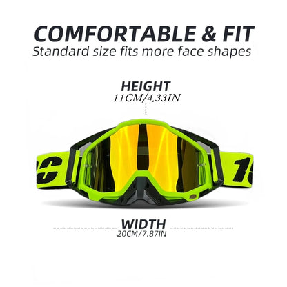 High Quanlity Motorcycle Glasses Goggles Motocross Goggles Helmet MX Moto Dirt Bike ATV Ski Outdoor Sports Glass Scooter Goggles