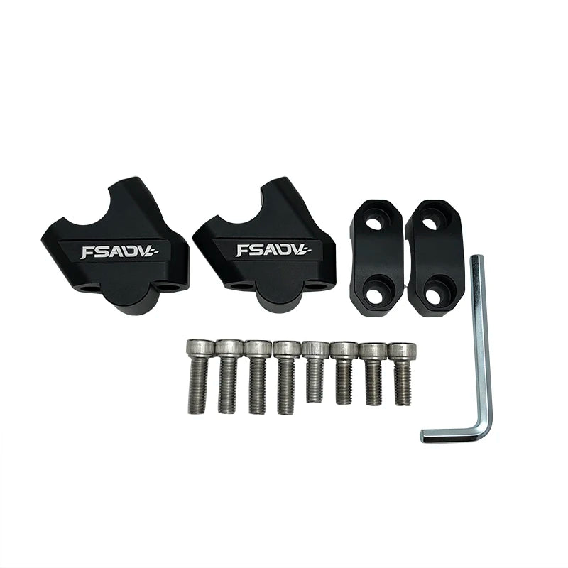 1 Pair Motorcycle Universal Handlebar Riser Bar Mount Handle Clamp Universal 28mm 1 1/8" 22mm 7/8" For Honda BMW YAMAHA Suzuki