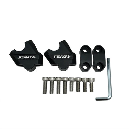 1 Pair Motorcycle Universal Handlebar Riser Bar Mount Handle Clamp Universal 28mm 1 1/8" 22mm 7/8" For Honda BMW YAMAHA Suzuki
