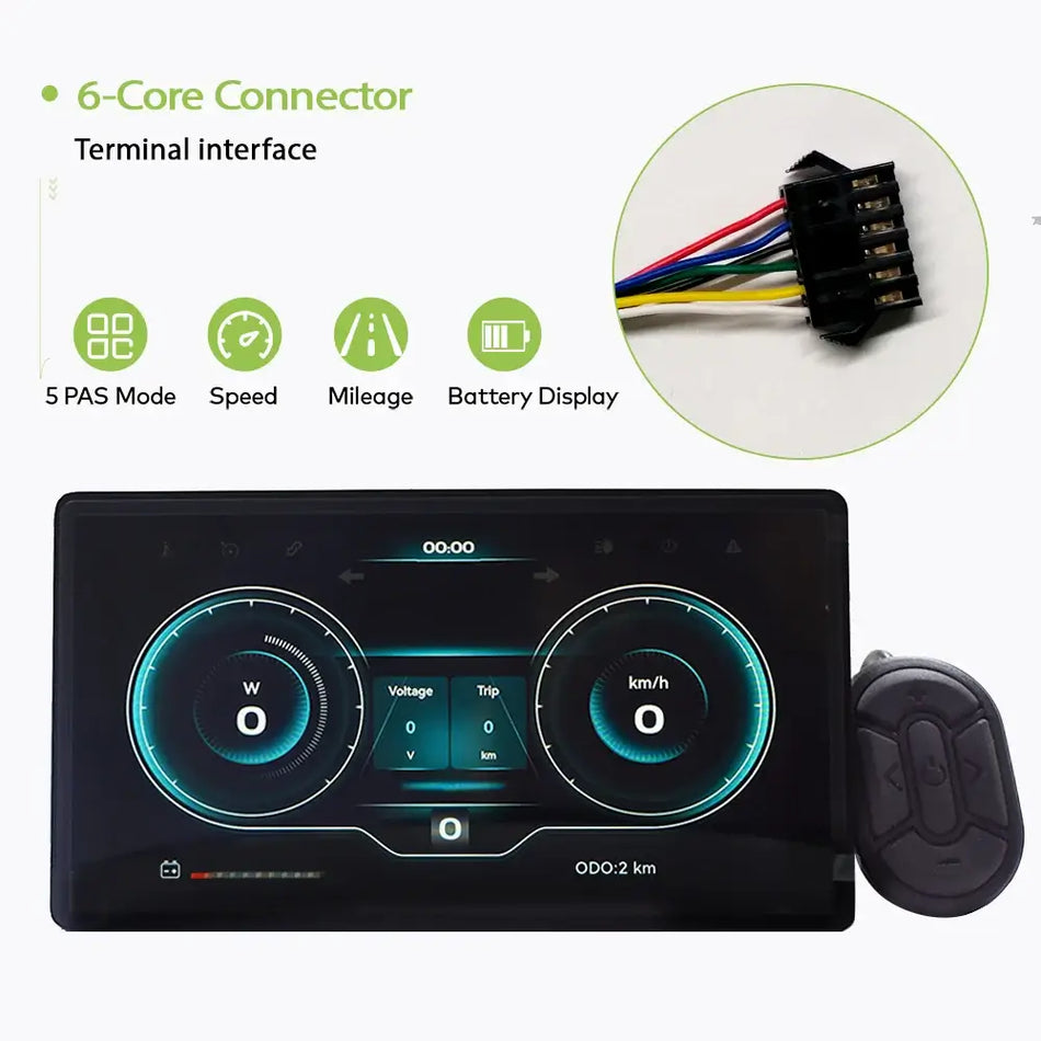 H8 NEW UART2 E-Bike Display Screen Projection Navigation & Digital Speedometer