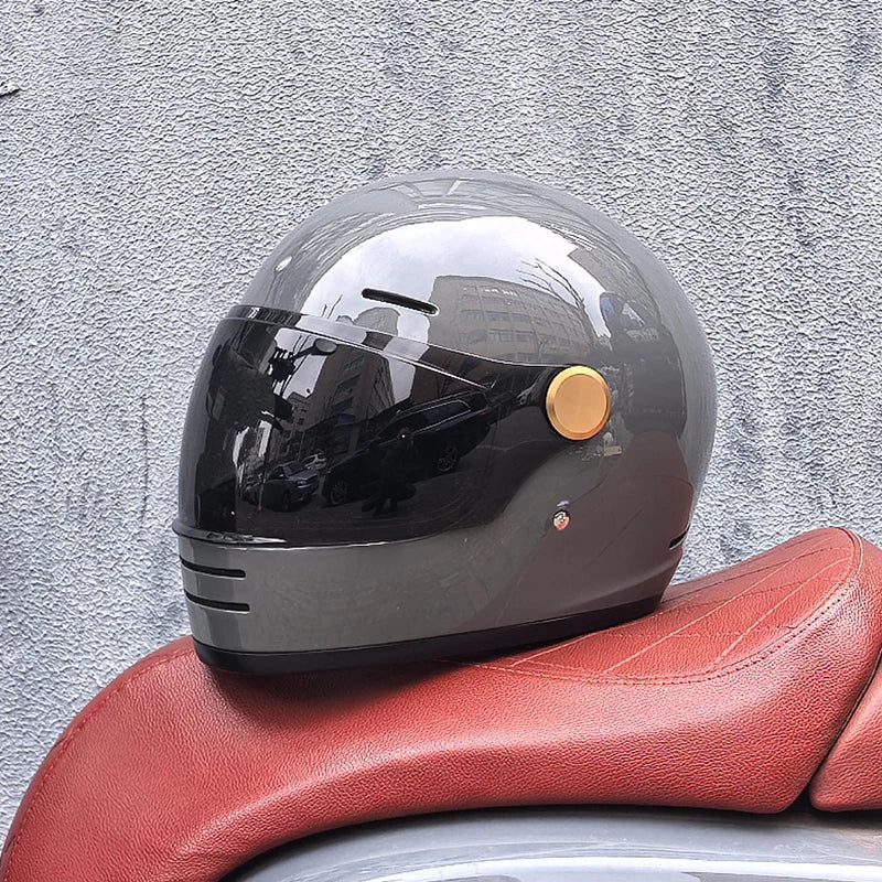 Full face motorcycle helmet - Classic design, suitable for both men and women, with safety protection certified by DOT 7 China