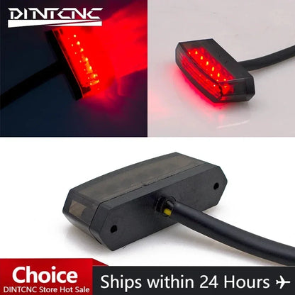 LED Tail Light Universal Mini Red Indicator Modified Motorcycle Brake Tail Light LED Plastic Light Housing Moto Accessories