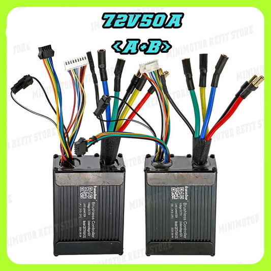 72V50A Sine Wave Controller 2000W Motor Control 50A TFT Display for 72V Kaabo Wolf King GT PRO Electric Scooter Original Parts