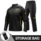 Motorcycle Raincoat Suit Rainstorm Prevention Jacket Pants Camping Hiking Fishing Raincoat Moto Raincoat Motorcyclist Rider Rain 0903 Black